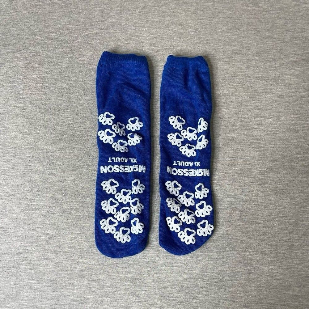 McKesson Unisex Paw Print Ankle Socks